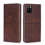 For Rakuten Big S Cow Texture Magnetic Horizontal Flip Leather Phone Case(Dark Brown)