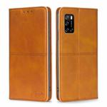 For Rakuten Big S Cow Texture Magnetic Horizontal Flip Leather Phone Case(Light Brown)