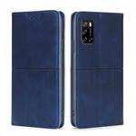 For Rakuten Big S Cow Texture Magnetic Horizontal Flip Leather Phone Case(Blue)