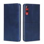 For Rakuten Hand 4G Cow Texture Magnetic Horizontal Flip Leather Phone Case(Blue)