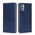 For Nokia G22 Cow Texture Magnetic Horizontal Flip Leather Phone Case(Blue)