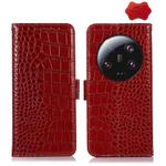 For Xiaomi 13 Ultra Crocodile Top Layer Cowhide Leather Phone Case(Red)