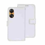 For OPPO Reno8 T 4G idewei Crazy Horse Texture Leather Phone Case with Holder(White)