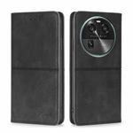 For OPPO Find X6 5G Cow Texture Magnetic Horizontal Flip Leather Phone Case(Black)