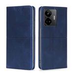For Realme GT Neo 5 / GT3 / GT Neo 5 240W Cow Texture Magnetic Horizontal Flip Leather Phone Case(Blue)