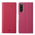 For Sony Xperia 10 V ViLi DMX Series Shockproof Magnetic Leather Phone Case(Rose Red)