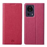 For Xiaomi 13 Lite ViLi DMX Series Shockproof Magnetic Leather Phone Case(Rose Red)