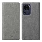 For Xiaomi 13 Lite ViLi DMX Series Shockproof Magnetic Leather Phone Case(Grey)