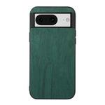 For Google Pixel 8 Wood Texture PU Phone Case(Green)