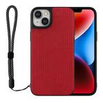 For iPhone 14 Plus ViLi TH Series Shockproof Phone Case with Lanyard(Red)