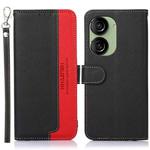 For Asus Zenfone 10 / Zenfone 9 KHAZNEH Litchi Texture Leather RFID Phone Case(Black)