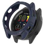 For Garmin Forerunner 265S Armor Hollow Watch Protective Case(Midnight Blue)