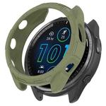 For Garmin Forerunner 965 Armor Hollow Watch Protective Case(Jungle Green)