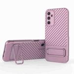 For Samsung Galaxy A14 5G Wavy Texture TPU Phone Case with Lens Film(Purple)