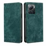 For Infinix Note 12 VIP RFID Anti-theft Brush Magnetic Leather Phone Case(Green)