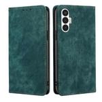 For Tecno Pova 3 RFID Anti-theft Brush Magnetic Leather Phone Case(Green)