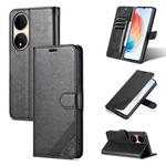For vivo Y100 AZNS Sheepskin Texture Flip Leather Phone Case(Black)