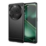 For OPPO Find X6 Pro 5G Carbon Fiber Brushed Texture TPU Case(Black)