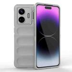 For Realme GT Neo 5 5G Magic Shield TPU + Flannel Phone Case(Grey)