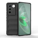 For vivo S16 Pro 5G Magic Shield TPU + Flannel Phone Case(Black)