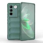 For vivo S16 Pro 5G Magic Shield TPU + Flannel Phone Case(Dark Green)