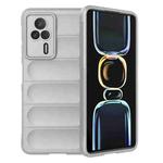 For Xiaomi Redmi K60E 5G Magic Shield TPU + Flannel Phone Case(Grey)