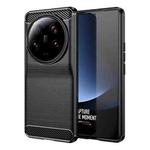 For Xiaomi 13 Ultra Carbon Fiber Brushed Texture TPU Case(Black)