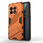 For OnePlus 11 5G Punk Armor 2 in 1 PC + TPU Shockproof Phone Case with Invisible Holder(Orange)