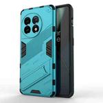 For OnePlus 11 5G Punk Armor 2 in 1 PC + TPU Shockproof Phone Case with Invisible Holder(Blue)