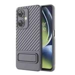 For OnePlus Nord CE 3 Wavy Texture TPU Phone Case with Lens Film(Grey)