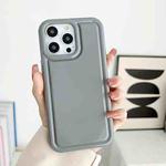 For iPhone 14 Plus Car Painted Airbag TPU Phone Case(Grey)