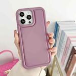 For iPhone 13 Pro Car Painted Airbag TPU Phone Case(Purple)