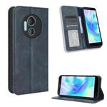 For Doogee X97 / X97 Pro Magnetic Buckle Retro Texture Leather Phone Case(Blue)
