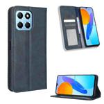 For Honor 70 Lite / X6 4G Magnetic Buckle Retro Texture Leather Phone Case(Blue)