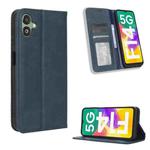 For Samsung Galaxy F14 Global Magnetic Buckle Retro Texture Leather Phone Case(Blue)