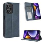 For Xiaomi Redmi Note 12 Turbo 5G Magnetic Buckle Retro Texture Leather Phone Case(Blue)