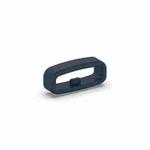 18mm 10pcs Universal Watch Band Fixed Silicone Ring Safety Buckle(Navy Blue)