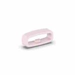 18mm 10pcs Universal Watch Band Fixed Silicone Ring Safety Buckle(Light Pink)