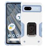 For Google Pixel 7a Non-slip Shockproof Armor Phone Case with Ring Holder(White)
