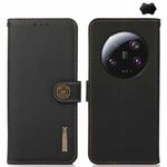 For Xiaomi 13 Ultra KHAZNEH Custer Texture RFID Genuine Leather Phone Case(Black)