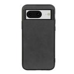 For Google Pixel 8 Two-color Calf Texture Shockproof Phone Case(Black)