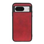 For Google Pixel 8 Two-color Calf Texture Shockproof Phone Case(Red)