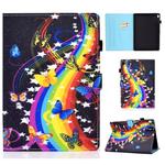 For Lenovo Tab M10 HD TB-X505F Colored Drawing Stitching Horizontal Flip Leather Case, with Holder & Card Slots & Sleep / Wake-up Function(Music Disc)