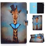 For Lenovo Tab M10 Plus TB-X606 Colored Drawing Stitching Horizontal Flip Leather Case, with Holder & Card Slots & Sleep / Wake-up Function(Deer Head)