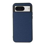 For Google Pixel 8 Carbon Fiber Texture PU Phone Case(Blue)