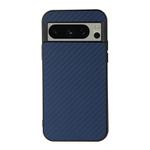 For Google Pixel 8 Pro Carbon Fiber Texture PU Phone Case(Blue)
