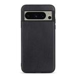 For Google Pixel 8 Pro Lambskin Texture Genuine Leather Phone Case(Black)