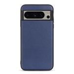 For Google Pixel 8 Pro Lambskin Texture Genuine Leather Phone Case(Blue)