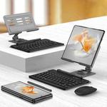 For Huawei Mate X3 GKK Magnetic Folding Keyboard Bracket Set, Keyboard + Holder + Pen + Mouse + Phone Case(Grey)