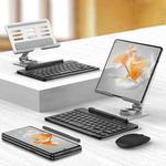 For Huawei Mate X3 GKK Magnetic Folding Keyboard Bracket Set, Keyboard + Holder + Pen + Mouse + Phone Case(Silver)